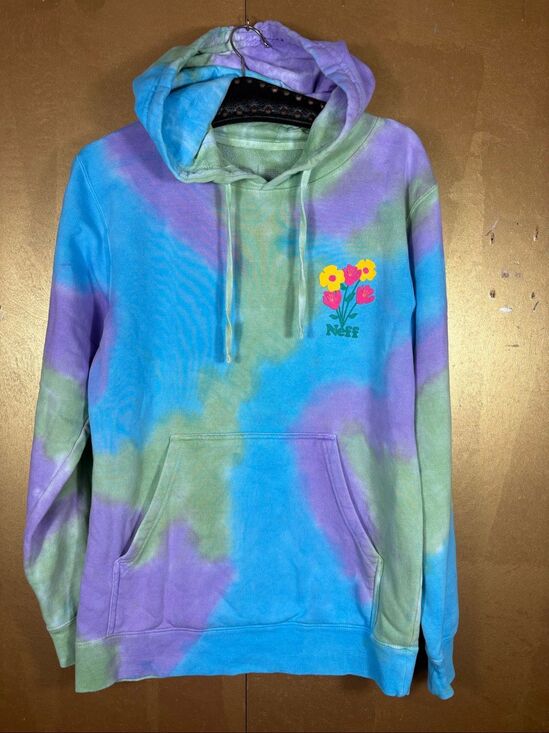 Neff Other - Neff Tie dye floral graphic pullover hoodie size S unisex